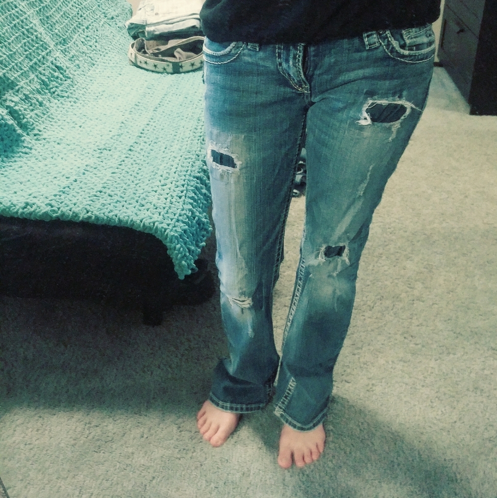 Silver Pioneer Boot Cut Jeans